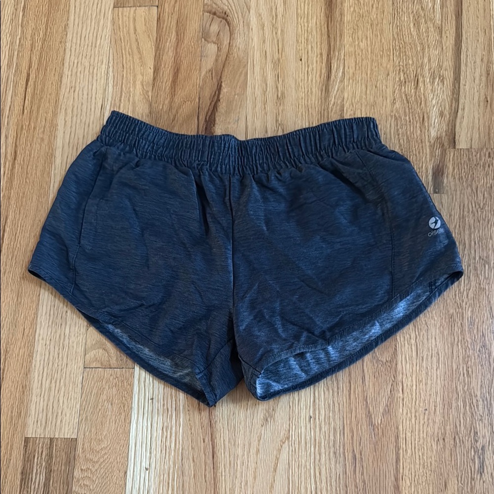 Oiselle Black Athletic Running Shorts Lightweight Elastic Waist Lined, Size 2